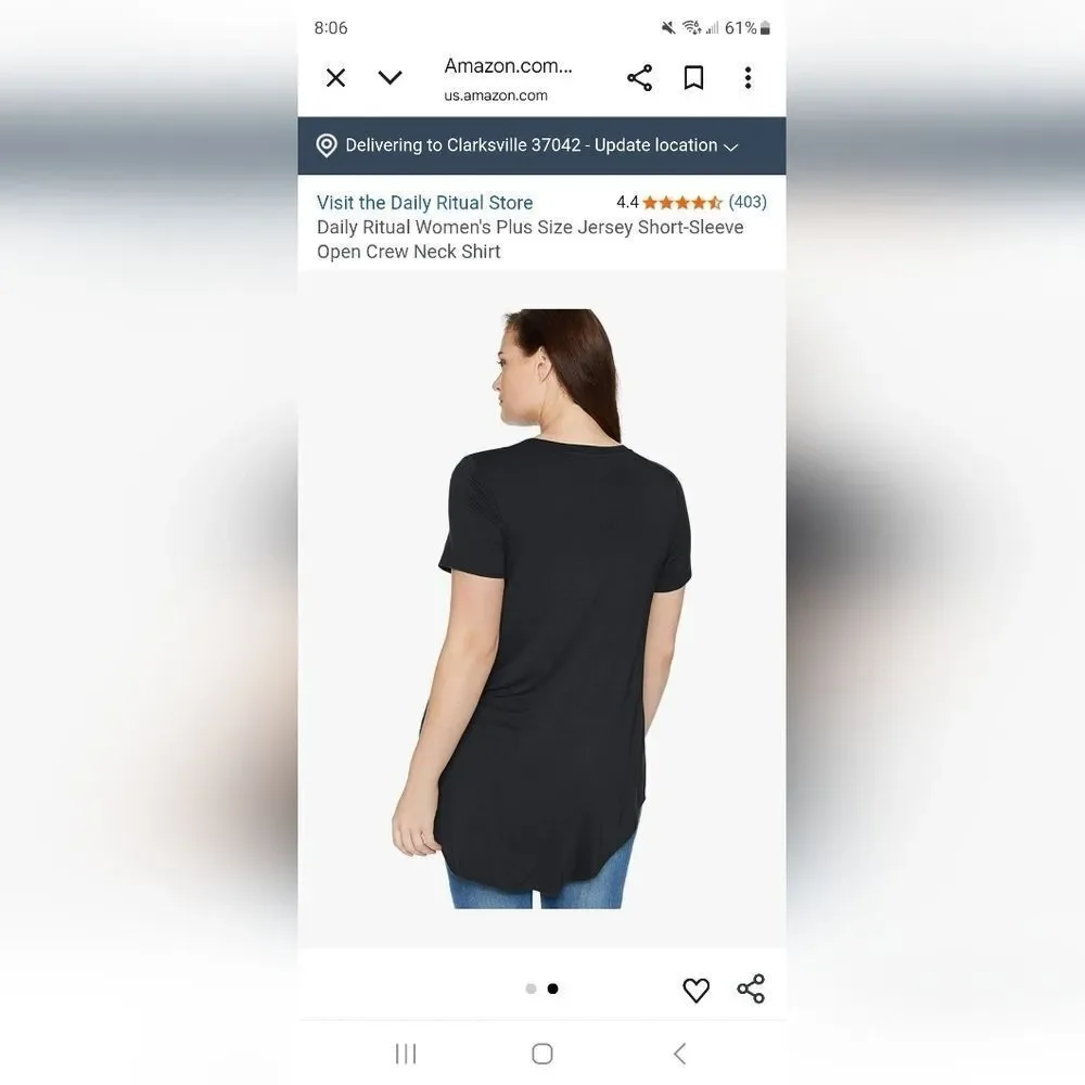 @danniejbdb 4 Daily Ritual Jersey Short Sleeve Shirts W/ S High-Low Tunic NWT - Picture 6 of 15